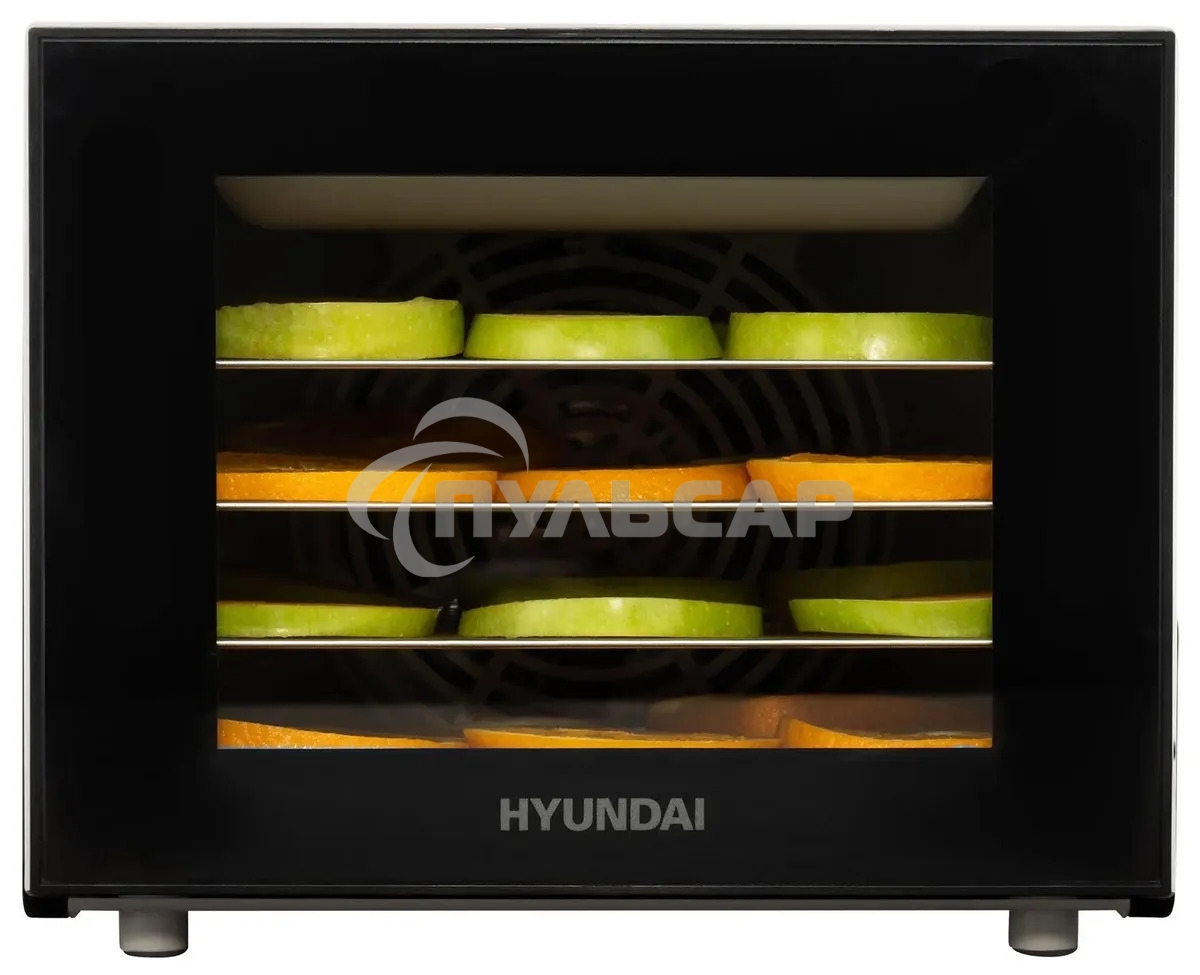 Сушка для фруктов и овощей Hyundai HYFD-1204 8под. 400Вт черный