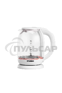 Чайник электрический Hyundai HYK-S3808 1.7л. 2200Вт белый (корпус: стекло)