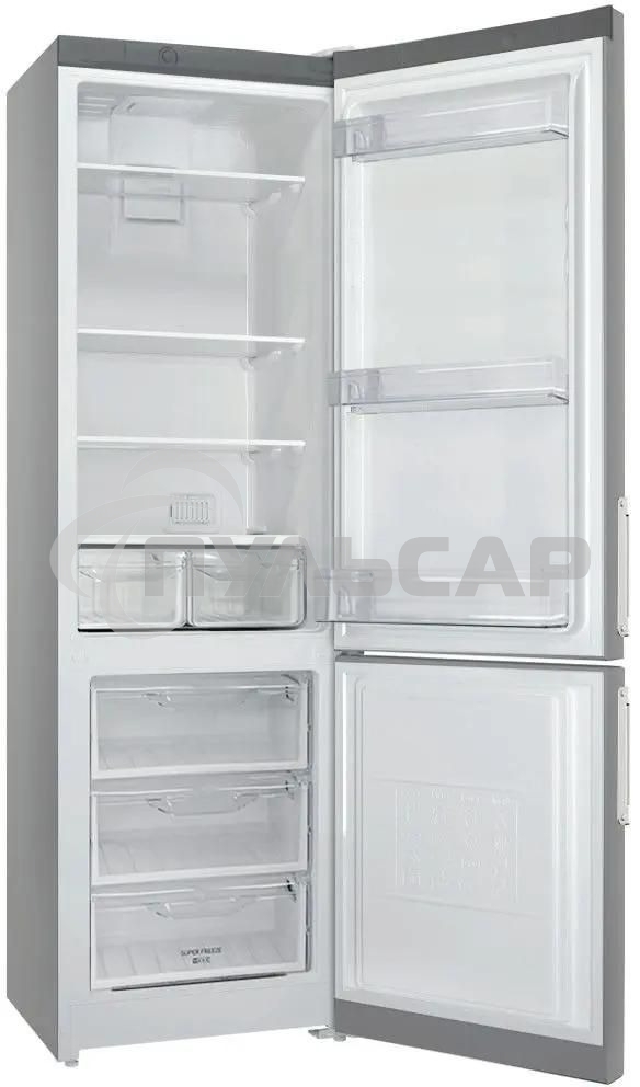 Холодильник Stinol STN 200 G, серебристый двухкамерный 249/75л морозилка снизу, No Frost