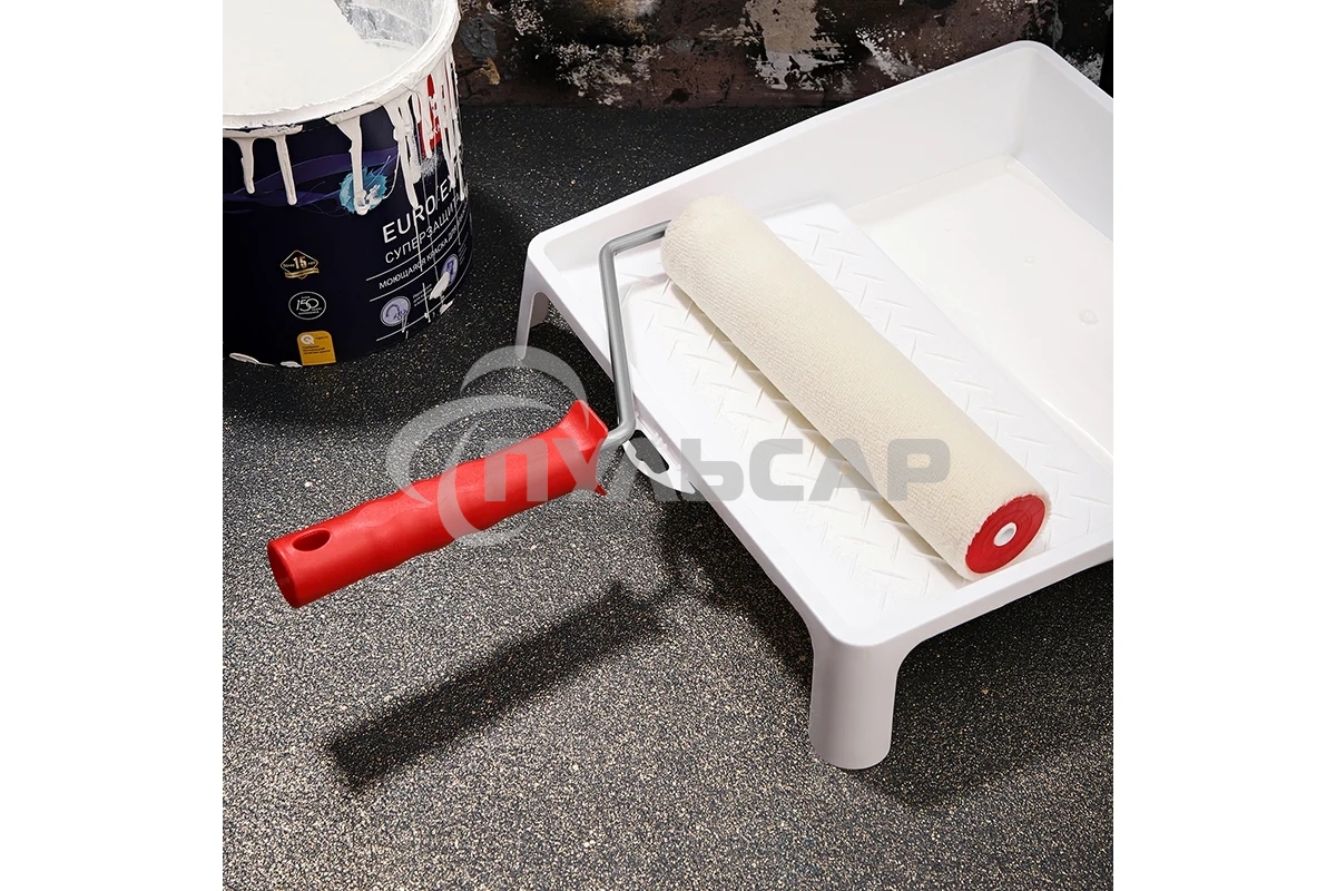 Валик Rexant велюр, ворс 5 мм, ширина ролика 240 мм, Ø 42 мм, бюгель 8 мм серия 