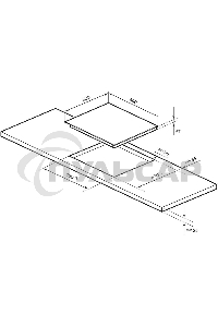 Индукционная варочная панель LEX EVI 641C BL черный