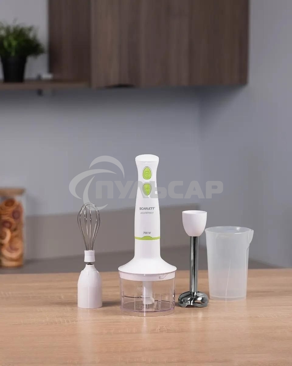 Блендер погружной Scarlett SC-HB42F67, 700Вт белый