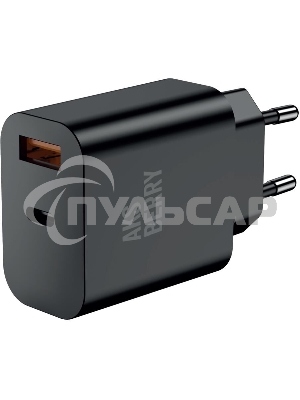 Зарядное устройство Aksberry T43 20W PD + QC3.0, черный