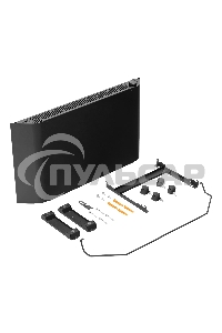 Конвектор Denzel XCE-2000B черный, 2000 Вт, 25 м2, термостат