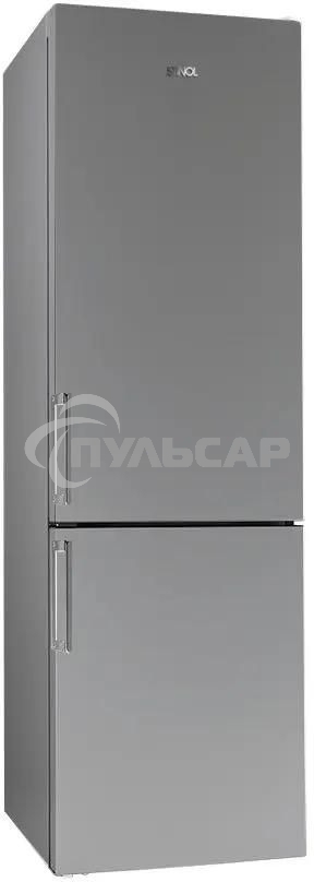 Холодильник Stinol STN 200 G, серебристый двухкамерный 249/75л морозилка снизу, No Frost