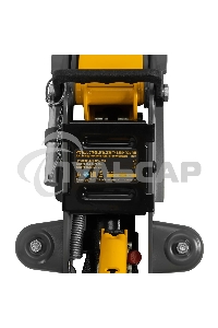 Домкрат гидравлический подкатной с фиксатором Denzel 2,5 т,85-385 мм, в пласт. кейсе