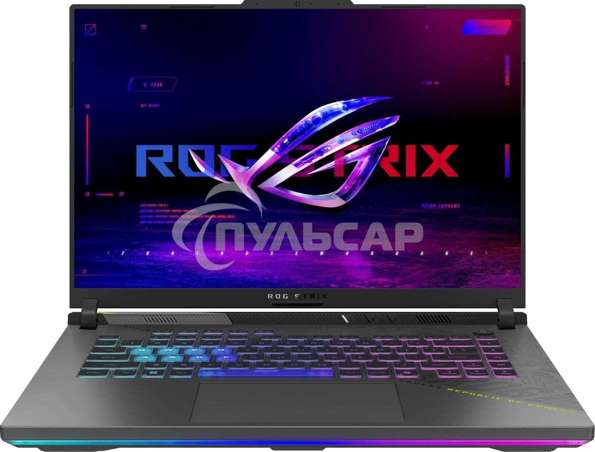 Ноутбук Asus ROG Strix G16 G614FR-S5054 серый Ryzen 9 9955HX 32Gb SSD1Tb NVIDIA GeForce RTX 5070Ti 12Gb 16