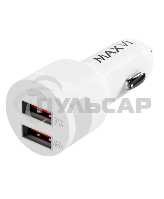 Автомобильное зарядное устройство Maxvi CCM-522 Plus M белый 5.2A