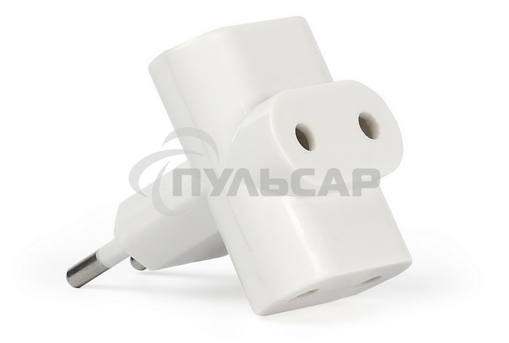 Разветвитель Smartbuy, 3 гнезда под плоскую вилку белый 6А 250B (SBE-06-A04-3)