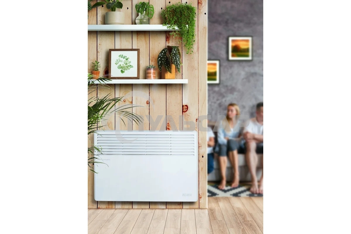 Конвектор Ресанта ОК-1000 белый, 1000 Вт, 15 м2, термостат