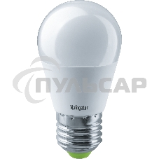 Лампа светодиодная Navigator NLL-P-G45-5-230-4K-E27 5 Вт шар 4000К белый E27 400 лм 220-240В