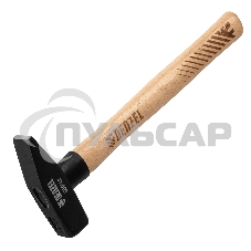 Молоток слесарный Denzel 600 г, кованый квадратный боек, буковая рукоятка