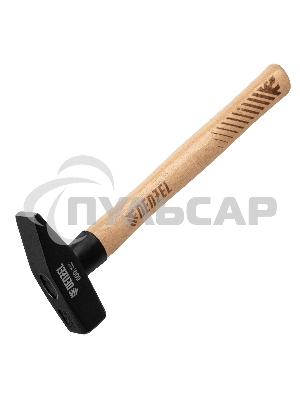 Молоток слесарный Denzel 600 г, кованый квадратный боек, буковая рукоятка