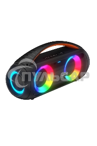 Беспроводная колонка Maxvi PS-04 black 20W, 4500 мАч, RGB, Bluetooth/FM/AUX/MicroSD, микрофон, пульт