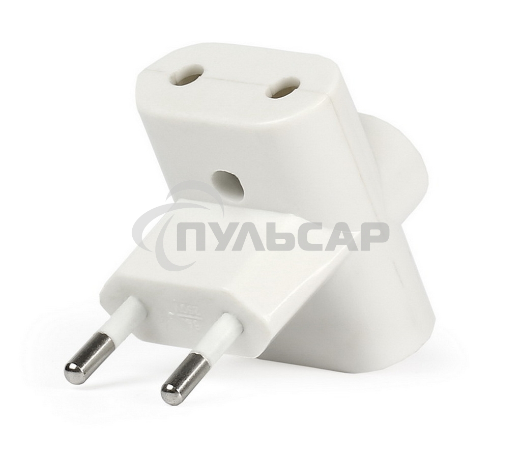 Разветвитель Smartbuy, 3 гнезда под плоскую вилку белый 6А 250B (SBE-06-A04-3)