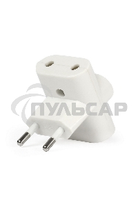 Разветвитель Smartbuy, 3 гнезда под плоскую вилку белый 6А 250B (SBE-06-A04-3)