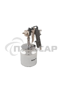 Краскопульт пневматический Matrix с нижним бачком v=075k + сопла диаметром 1.2 1.5 и 1.8мм