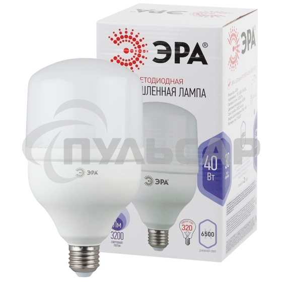 Лампа светодиодная ЭРА Б0027006 STD LED POWER T120-40W-6500-E27 высокомощная