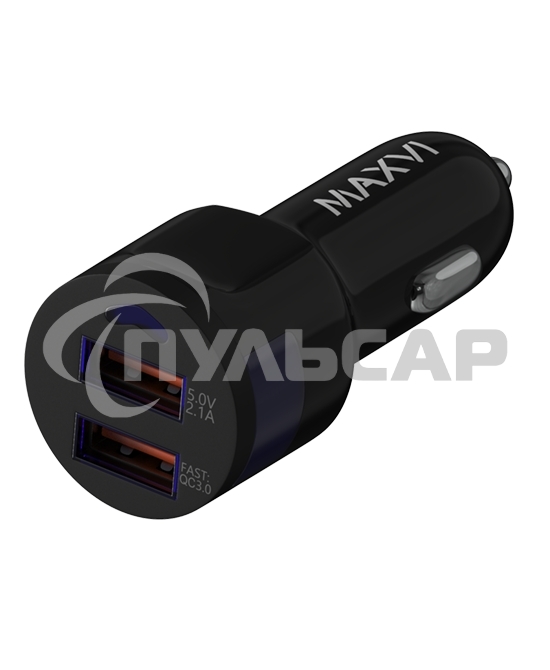 Автомобильное зарядное устройство Maxvi CCM-522 Plus M черный 5.2A