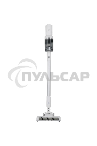 Пылесос вертикальный Nordfrost V 400 белый, питание от сети, 220 Вт, уборка сухая, пылесборник 0.5 л, работа от АКБ max 60 мин