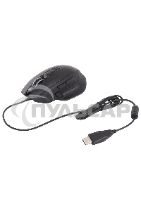 Мышь проводная Acer OMW124 черный, 6400 dpi, USB, кнопки - 8