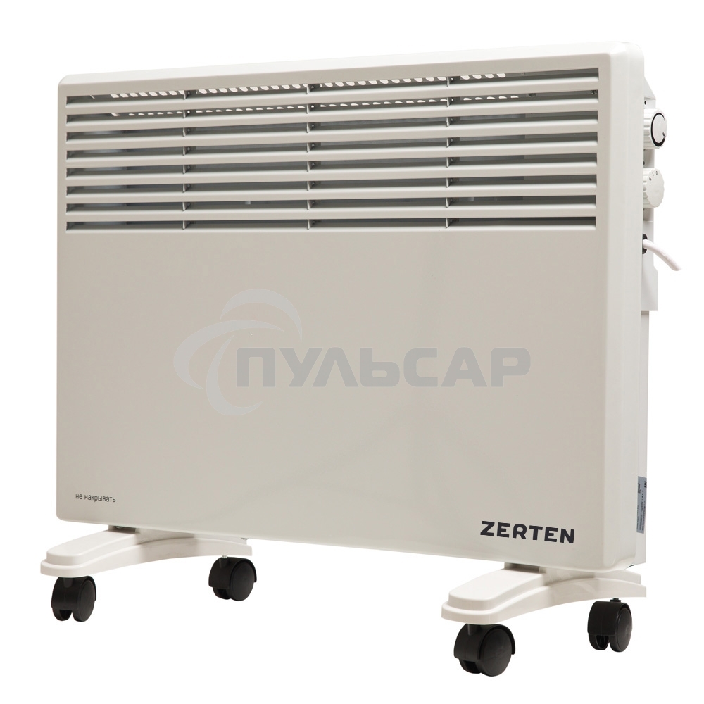 Конвектор Zerten ZL-15 белый, 1500 Вт, 20 м2, термостат
