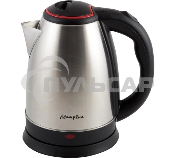 Чайник электрический Матрена MA-001 1,8 л, сталь,цвет крышки красный (005457)