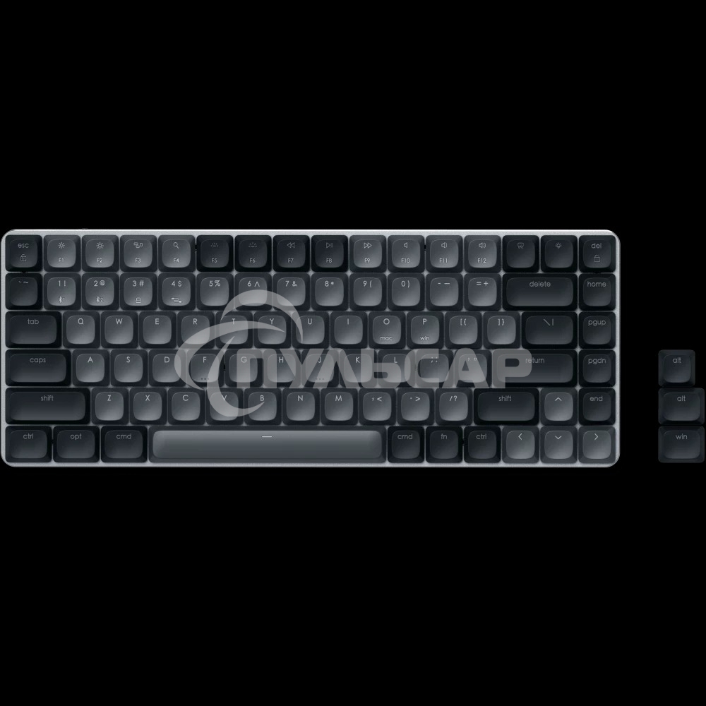 Клавиатура беспроводная механическая Satechi SM1 Slim Mechanical Backlit Bluetooth Keyboard, серый/черный ST-KSM1DK-RU