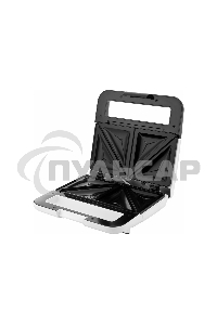 Сэндвичница BRAYER BR2201 750 Вт, пластины с антипр. покрыт 22,4*12,2 см, белый/черный