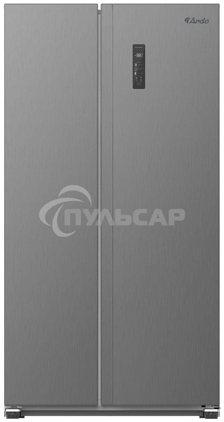 Холодильник ARDO RMA791581EX2 серый двухкамерный 365/217л морозилка слева, No Frost, Side by Side