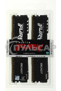 Оперативная память Kingston Fury Beast, DDR4, 64Gb (2x32Gb), 3200MHz, CL16, DIMM, черный