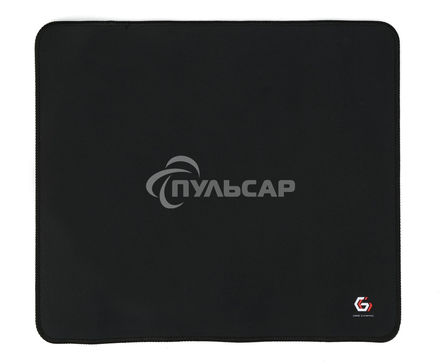 Коврик для мыши Gembird MP-35-30-BLACK, черный, 350х300х3мм, ткань/резина, оверлок, коробка