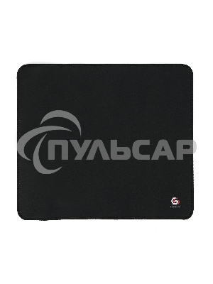 Коврик для мыши Gembird MP-35-30-BLACK, черный, 350х300х3мм, ткань/резина, оверлок, коробка