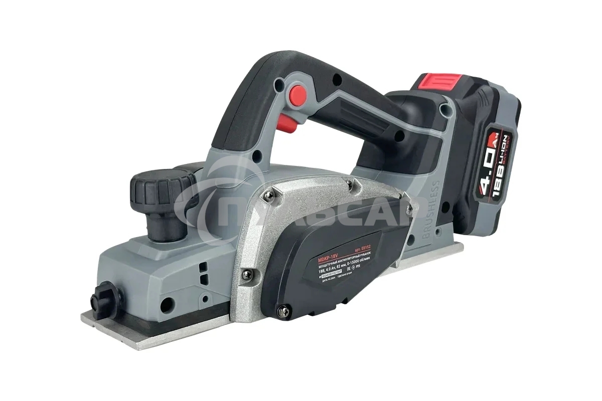 Аккумуляторный бесщеточный рубанок ProfiPower MDKP-18V (Li-ion-1шт, 4.0А·ч, З/У, в коробке)