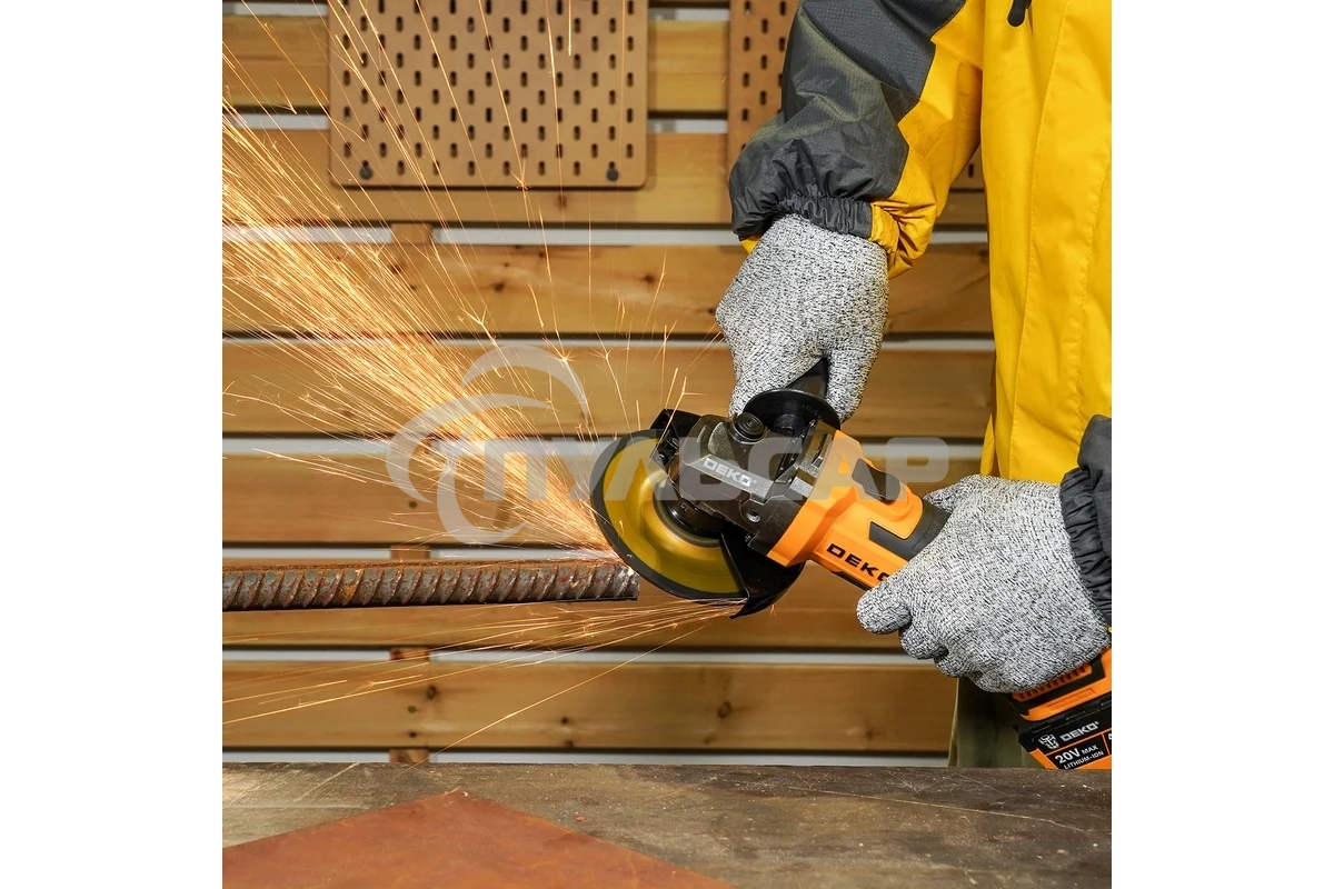 Углошлифовальная машина Deko DKAG20-125 8500об/мин рез.шпин.:M15 d=126мм