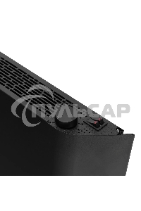 Конвектор Denzel XCE-2000B черный, 2000 Вт, 25 м2, термостат