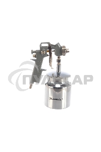 Краскопульт пневматический Matrix с нижним бачком v=075k + сопла диаметром 1.2 1.5 и 1.8мм