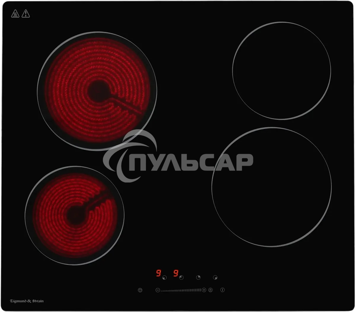 Электрическая варочная панель Zigmund & Shtain CN 42.6 B Hi-Light, независимая, черный