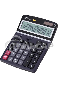 Калькулятор настольный Deli E1631 черный 12-разр.