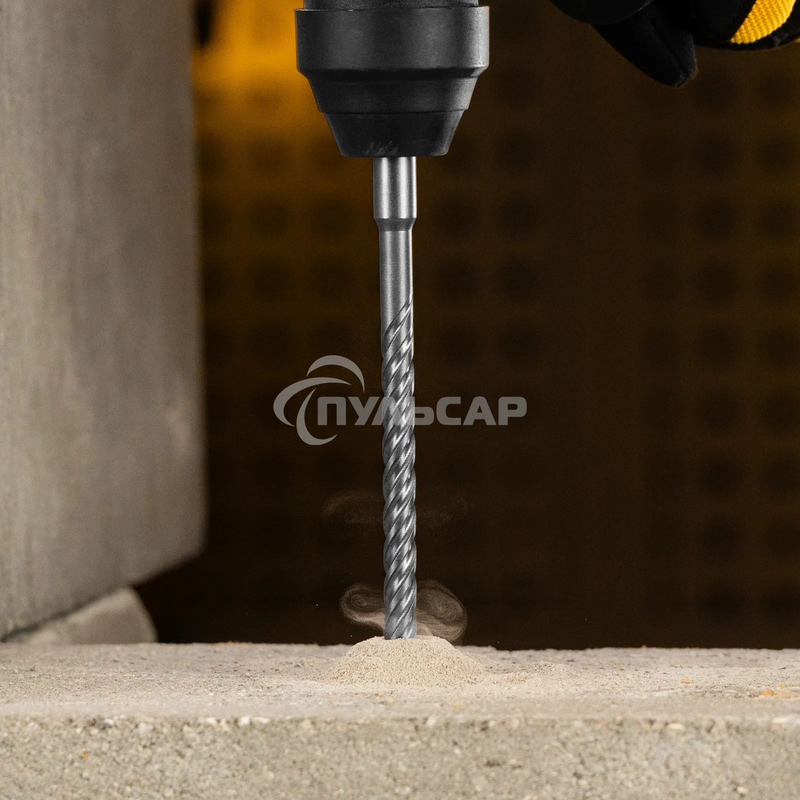 Бур по бетону Denzel цельная крестовая пластина, 8x265 мм, SDS PLUS