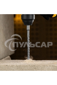 Бур по бетону Denzel цельная крестовая пластина, 8x265 мм, SDS PLUS