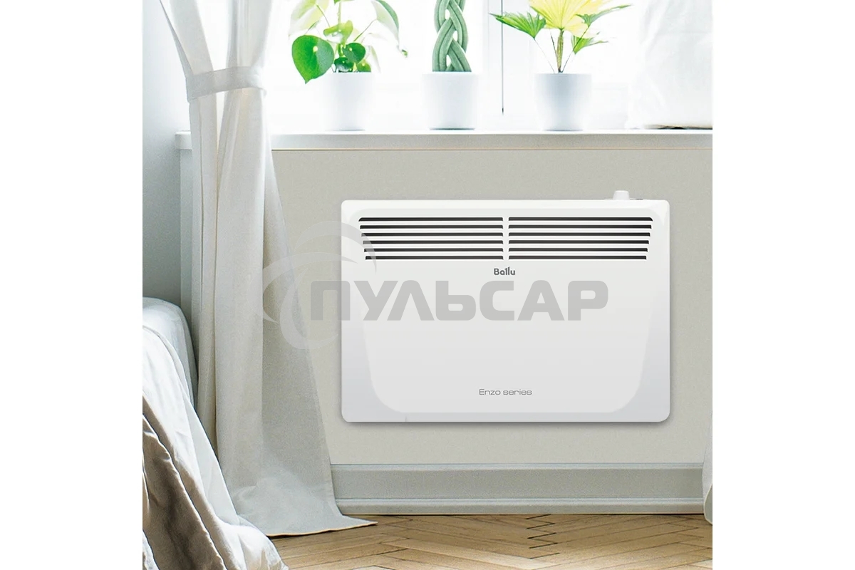 Конвектор Ballu Enzo BEC/EZMR-2000 белый, 2000 Вт, 25 м2, термостат