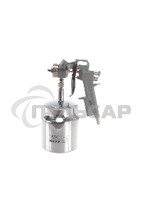 Краскопульт пневматический Matrix с нижним бачком v=075k + сопла диаметром 1.2 1.5 и 1.8мм