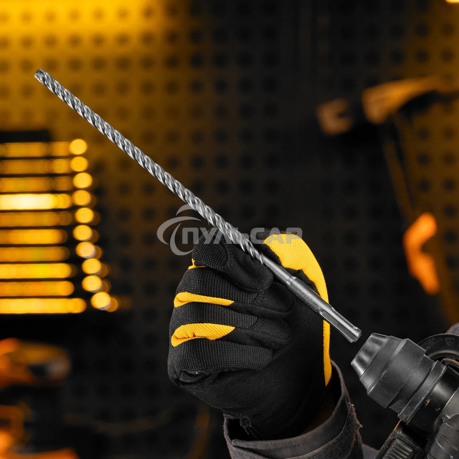 Бур по бетону Denzel цельная крестовая пластина, 8x265 мм, SDS PLUS