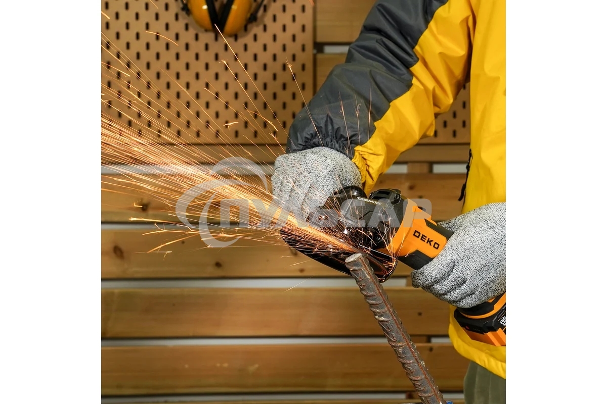 Углошлифовальная машина Deko DKAG20-125 8500об/мин рез.шпин.:M15 d=126мм