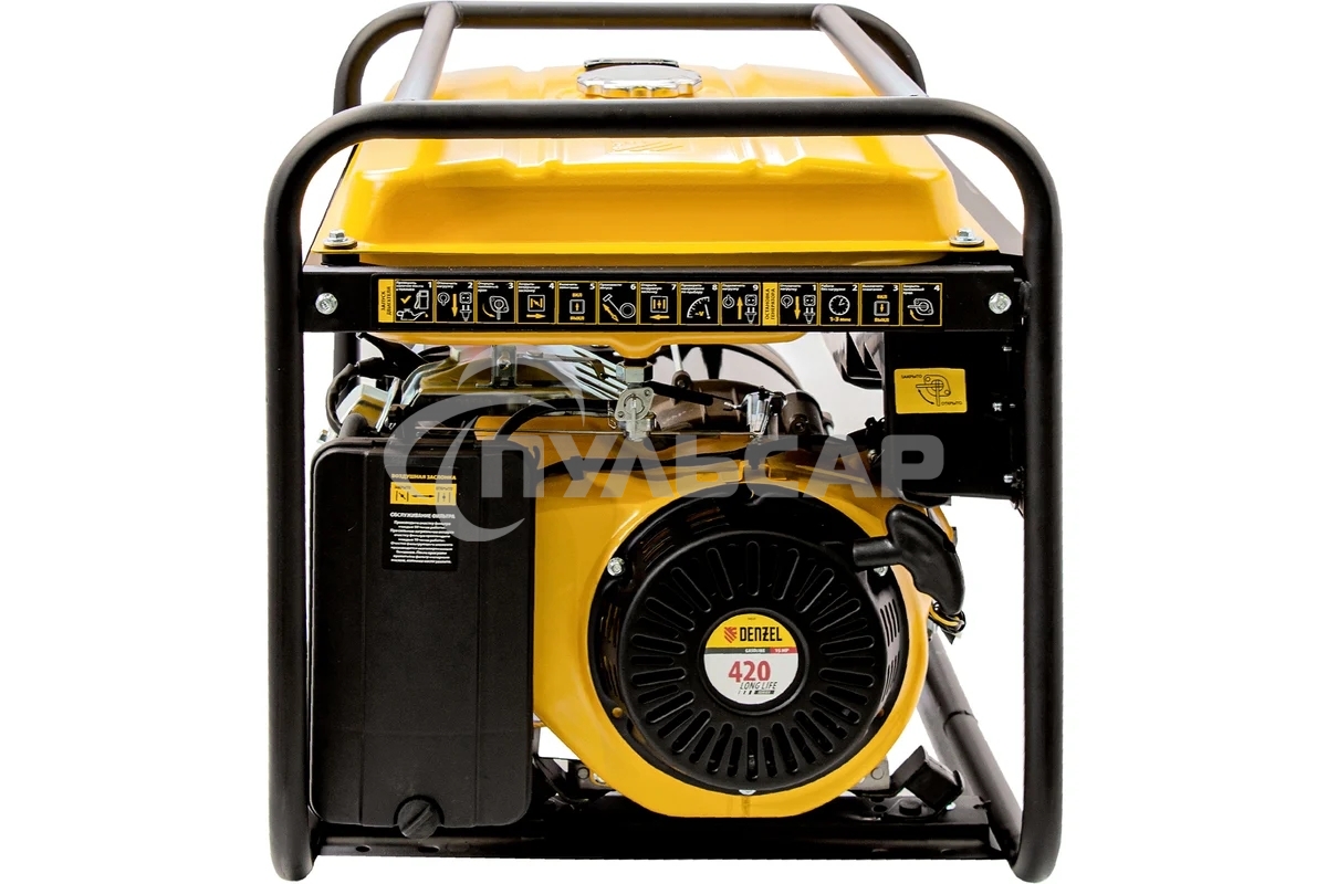 Электрогенератор бензиновый Denzel GE 7900, 6.5 кВт, 97 дБ, 74 кг