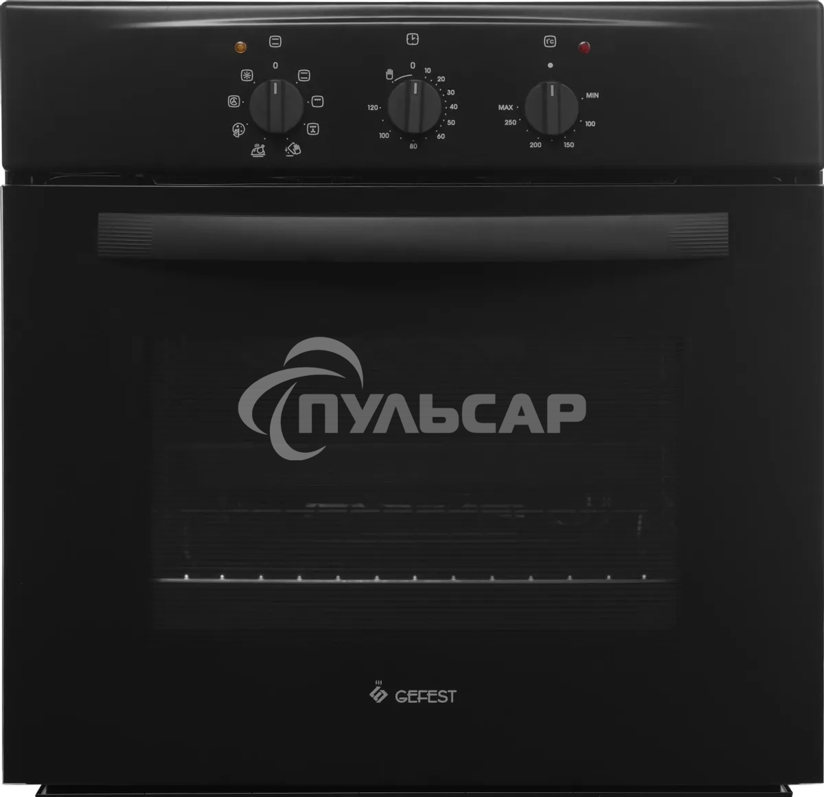 Духовой шкаф электрический Gefest 602-01 А черный, встраиваемый