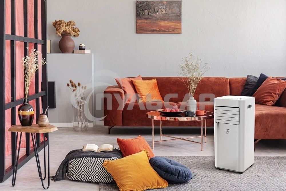 Кондиционер мобильный FUNAI CROCUS MAC-CS22CON01 7500 BTU, 15 м², 53 дБ, охлаждение, белый