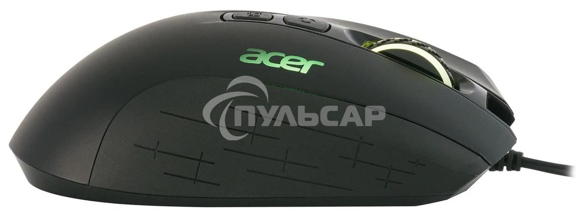 Мышь проводная Acer OMW124 черный, 6400 dpi, USB, кнопки - 8