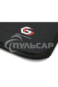 Коврик для мыши Gembird MP-35-30-BLACK, черный, 350х300х3мм, ткань/резина, оверлок, коробка